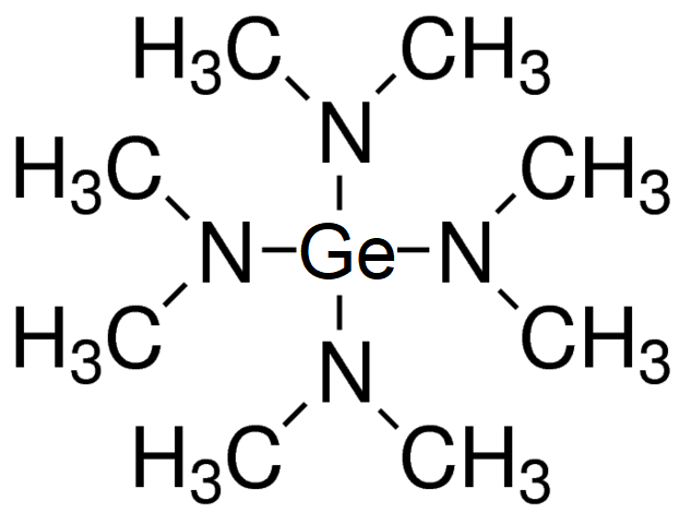 Tetrakis(dimethylamino)germane - CAS:7344-40-3 - TDMAGe, (Me2N)4Ge, [(CH3)2N]4Ge, Tetrakis(DiMethylAmido) Germanium, 42rmanium Dimethylamide
